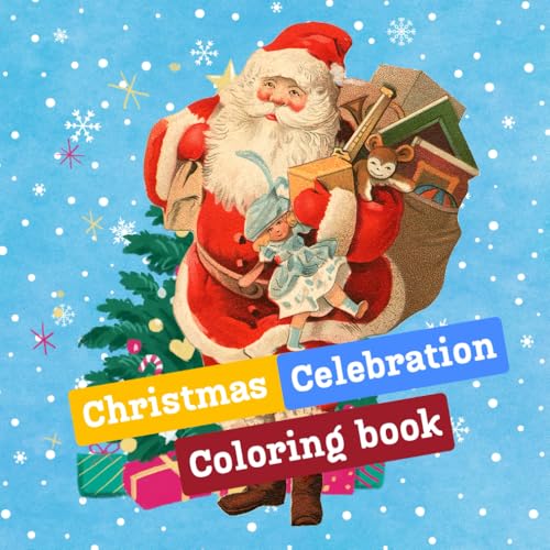 Xmas corner celebration: Coloring Book for Adults & Teens, Bold and Easy Designs, Simple Illustrations Featuring Cute Holiday, Christmas trees, ... (Christmas celebration Coloring book, Band 6) von Independently published