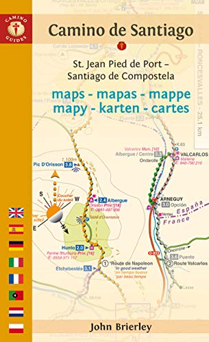 Camino De Santiago Maps: St. Jean Pied De Port - Santiago De Compostela (Camino Guides)