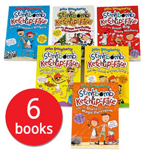 Stinkbomb and Ketchup-Face Collection John Dougherty 6 Books Set