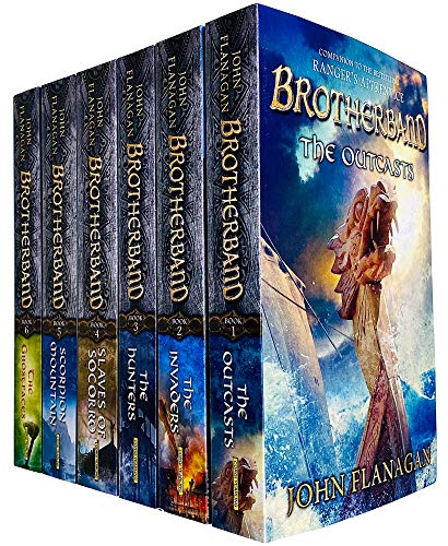 Brotherband Chronicles Series 6 Books Collection Set by John Flanagan (Outcasts, Invaders, Hunters, Slaves of Socorro, Scorpion Mountain & Ghostfaces)