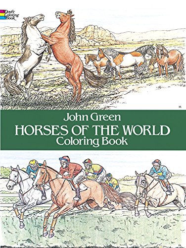 Horses of the World Coloring Book (Color Your World) (Dover Nature Coloring Book)