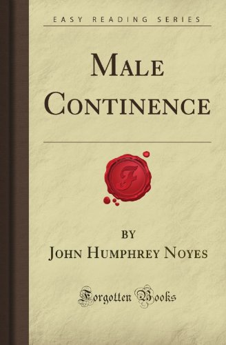 Male Continence (Forgotten Books) von Forgotten Books