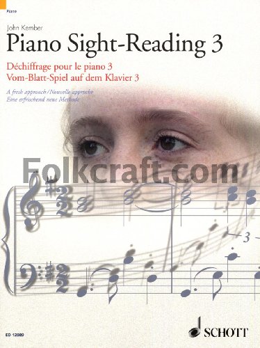 Vom-Blatt-Spiel auf dem Klavier 3: Eine erfrischend neue Methode. Band 3. Klavier. (Schott Sight-Reading Series, Band 3) von HAL LEONARD