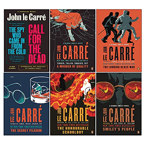 George Smiley Series Collection 6 Books Set By John Le Carré (Call for the Dead, A Murder of Quality, The Looking Glass War, The Honourable Schoolboy, Smiley's People, The Secret Pilgrim)
