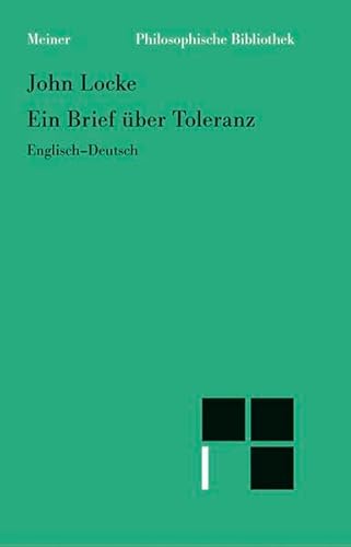 Ein Brief über Toleranz: Zweisprachige Ausgabe (Philosophische Bibliothek)