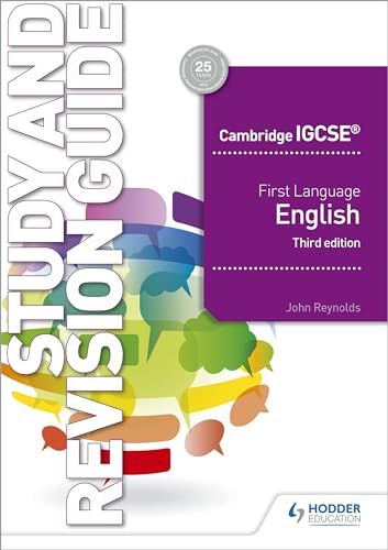 Cambridge IGCSE First Language English Study and Revision Guide 3rd edition: Hodder Education Group