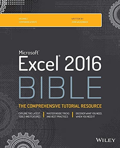 Microsoft Excel 2016 Bible