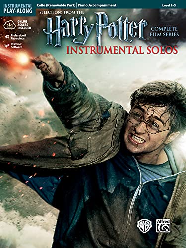 Harry Potter Instrumental Solos from the complete Film Series: Cello (Book & CD): Selections from the Complete Film Series mit Online Code (Alfred's Instrumental Play-along) von Alfred Music