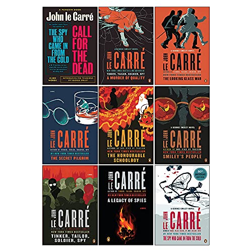 The Smiley Collection 8 Books Set By John Le Carré (Call For The Dead,A Murder Of Quality,The Spy Who Came in from the Cold,Looking Glass War,Tinker Tailor Soldier Spy,Honourable Schoolboy & More)