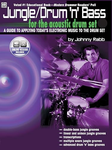 Jungle/Drum 'n' Bass for the Acoustic Drum Set: A Guide to Applying Today's Electronic Music to the Drum Set (incl. CD) von Alfred Publishing