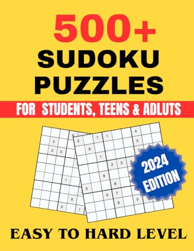 500+ Suduko puzzles book for adult: This book contain 576 sudoku puzzles from easy to hard level with solutions von Independently published