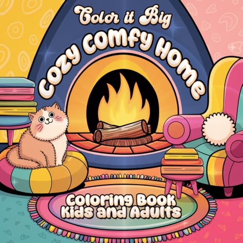 Color It Big Cozy Comfy Home Coloring Book: Kids and Adults von Independently published