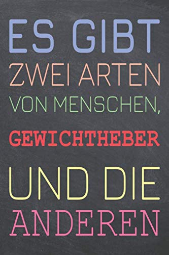 Es gibt zwei Arten von Menschen, Gewichtheber und die Anderen: Gewichtheber Punktraster Notizbuch, Notizheft oder Schreibheft - 110 Seiten - Büro ... Geschenk zu Weihnachten oder Geburtstag