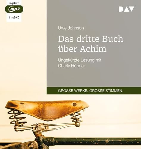 Das dritte Buch über Achim: Ungekürzte Lesung mit Charly Hübner (1 mp3-CD)
