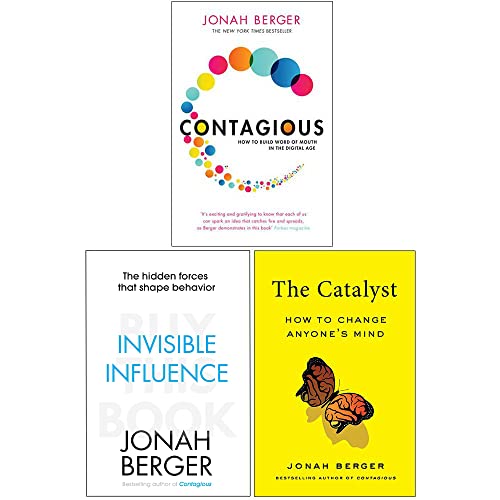Jonah Berger Collection 3 Bücher-Set (Contagious, Invisible Influence, Catalyst)