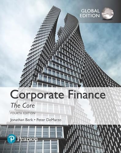 Corporate Finance: The Core, Global Edition von Pearson