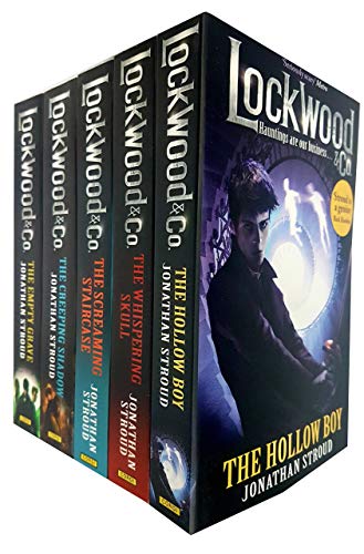 Lockwood and Co Series 5 Books Collection Set by Jonathan Stroud (The Screaming Staircase, The Whispering Skull, The Hollow Boy, The Creeping Shadow, The Empty Grave)