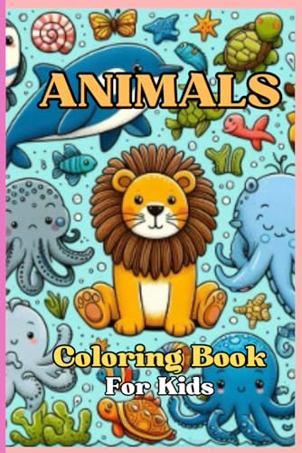 Wild and Domestic Animals Coloring Books for Kids Ages 3-9 von Independently published