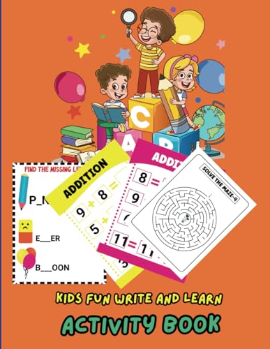 Fun Write and Learn Activity Book for Kids: Practice Writing, Letters, Numbers, and More for Early Learning Fun Write and Learn Activity Book for Kids: Practice Writing, Letters, Numbers, and More for Early Learning von Independently published