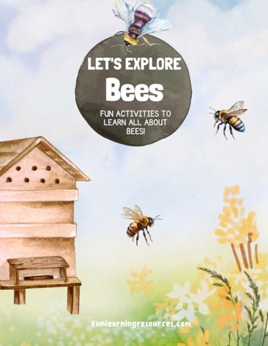 Let's Explore Bees Colour Activity Book: Fun Learning Resources (Let's Explore Workbooks) von Independently published