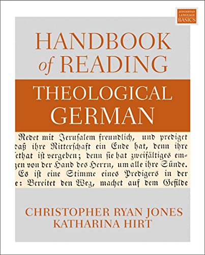 Handbook of Reading Theological German (Zondervan Language Basics) von Zondervan