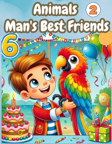 Animals Man's Best Friends 2: First Book To Read Featuring Cute And Inspiring Stories For Kids To Discover The Joy Of Reading (I Love To Read Level 1, Band 2) von Independently published