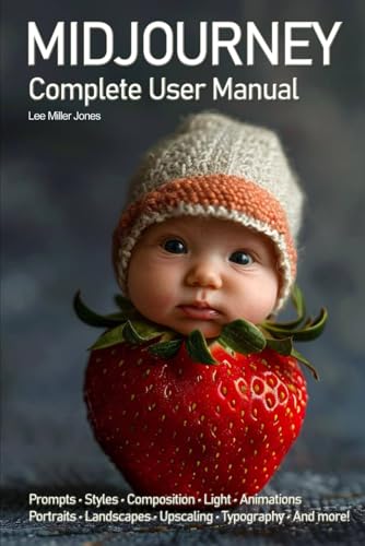 Midjourney. Complete user manual: Prompts • Styles • Composition • Light • Animations • Portraits • Landscapes • Upscaling • Typography • And more! von Independently published