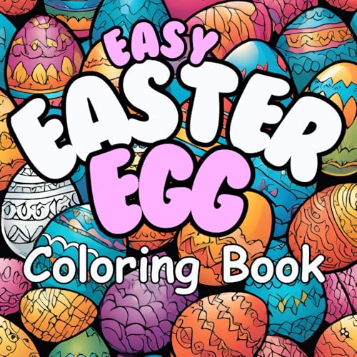 Easy Easter Egg Coloring Book Easy Easter Egg Coloring Book von Independently published
