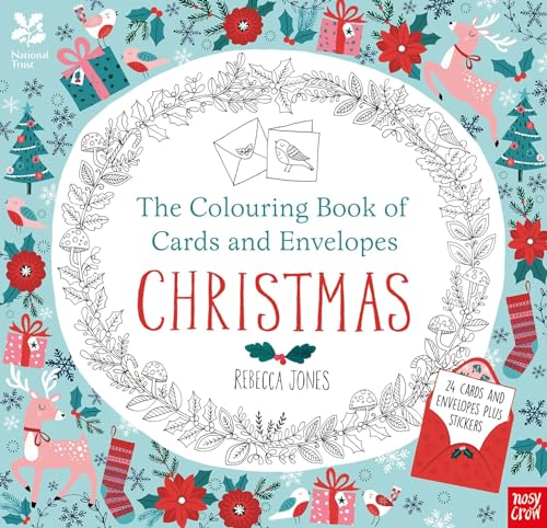 National Trust: The Colouring Book of Cards and Envelopes - Christmas (Colouring Books of Cards and Envelopes)