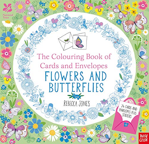 National Trust: The Colouring Book of Cards and Envelopes - Flowers and Butterflies (Colouring Cards and Envelopes Series)