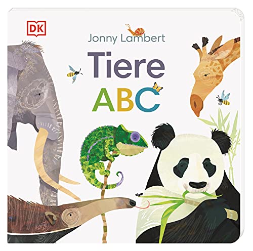 Tiere ABC: Hochwertiges Pappbilderbuch mit Illustrationen im zeitgemäßen Retro-Stil vom erfolgreichen Illustrator Jonny Lambert. Für Kinder ab 2 Jahren