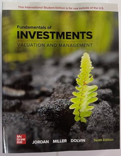 Fundamentals of Investments: Valuation and Management ISE