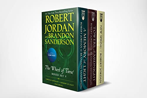 The Wheel of Time Premium Box Set.Pt.5: Books 13-14: Towers of Midnight. A Memory of Light. Prequel: New Spring: Towers of Midnight. A Memory of Light. New Spring (Wheel of Time, 5) The Wheel of Time Premium Box Set.Pt.5: Books 13-14: Towers of Midnight. A Memory of Light. Prequel: New Spring: Towers of Midnight. A Memory of Light. New Spring (Wheel of Time, 5)