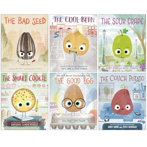 The Bad Seed 6 book pack collection set (The Bad Seed, The Good Egg, The Cool Bean, The Couch Potato, The Smart Cookie, The Good Egg Presents: The Great Eggscape!)