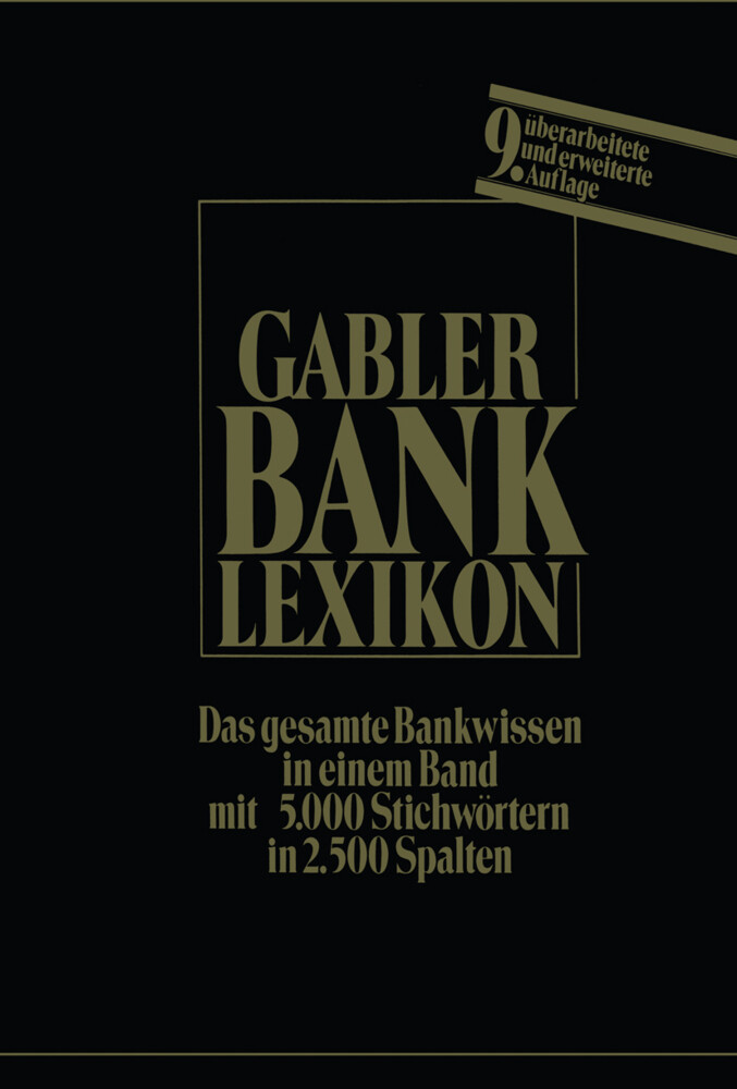 Bank-Lexikon von Gabler Verlag