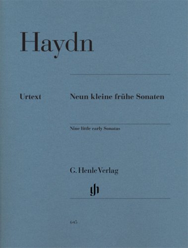 Neun kleine frühe Sonaten Hob. XVI:1, 3, 4, 7-10, G1, D1: Besetzung: Klavier zu zwei Händen