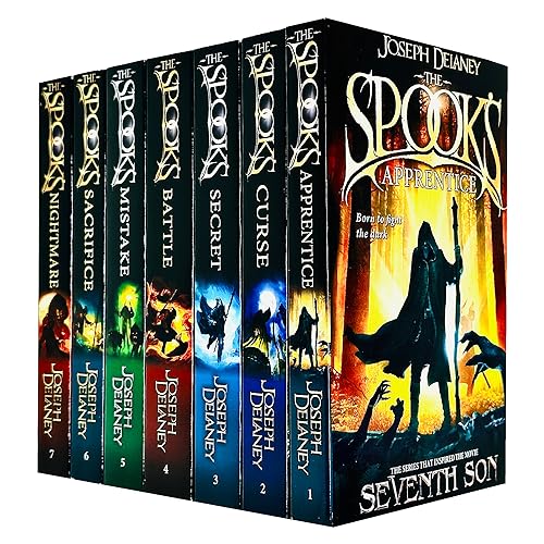 The Spooks Books 1 - 7 Wardstone Chronicles Collection Set by Joseph Delaney (Apprentice, Curse, Secret, Battle, Mistake, Sacrifice & Nightmare)