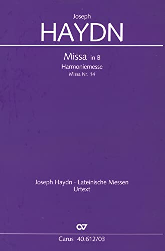 Harmoniemesse in B (Klavierauszug): Hob. XXII:14