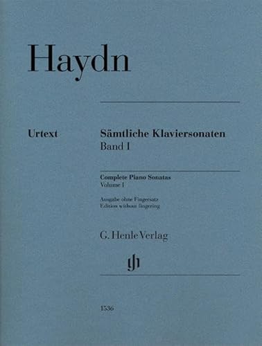Sämtliche Klaviersonaten Band I; Urtextausgabe ohne Fingersätze: Besetzung: Klavier zu zwei Händen (G. Henle Urtext-Ausgabe)