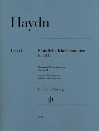 Sämtliche Klaviersonaten Band II; Urtextausgabe ohne Fingersätze: Besetzung: Klavier zu zwei Händen (G. Henle Urtext-Ausgabe)