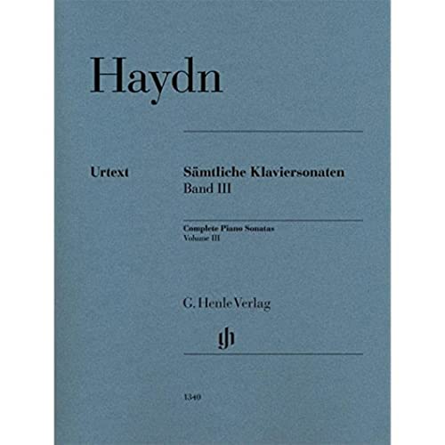 Sämtliche Klaviersonaten Band III; revidierte Urtextausgabe mit Fingersätzen: Instrumentation: Piano solo (G. Henle Urtext-Ausgabe) von Henle, G. Verlag