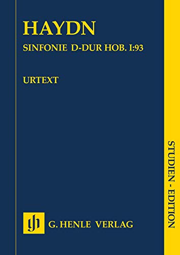Sinfonie D-dur Hob. I:93; Studien-Edition: Besetzung: Orchester (Studien-Editionen: Studienpartituren)
