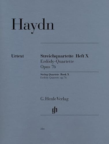 Streichquartette Bd. 10 Op. 76 - Erdödy Quartette: Instrumentation: String Quartets (G. Henle Urtext-Ausgabe)