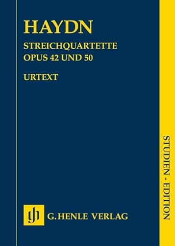 Streichquartette Heft VI op. 42 und 50; Studien-Edition: Besetzung: Streichquartette (Studien-Editionen: Studienpartituren)