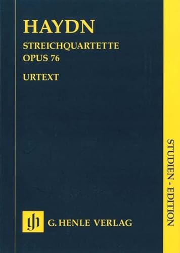 Streichquartette Heft X op. 76 Nr. 1-6. Studien-Edition: Besetzung: Streichquartette (Studien-Editionen: Studienpartituren)
