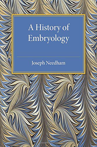 A History of Embryology von Cambridge University Press
