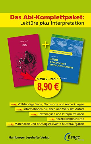 Hiob. Roman eines einfachen Mannes – Das Abi-Komplettpaket: Lektüre plus Interpretation.: Königs Erläuterung mit kostenlosem Hamburger Leseheft Hiob. Roman eines einfachen Mannes – Das Abi-Komplettpaket: Lektüre plus Interpretation.: Königs Erläuterung mit kostenlosem Hamburger Leseheft