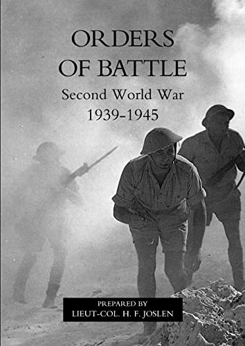 Orders Of Battle.Second World War 1939-45.: Orders Of Battle.Second World War 1939-45. von Naval and Military Press