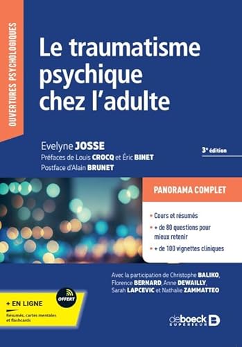 Le traumatisme psychique chez l'adulte