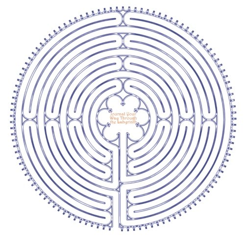 Journal Your Way Through the Labyrinth: 150-page Writing Journal With Iconic Image of the Chartres Cathedral Labyrinth on the Cover (8.5 x 8.5 Inches - White) von CreateSpace Independent Publishing Platform